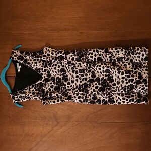 Jennifer Lopez Leopard Print Mini Dress